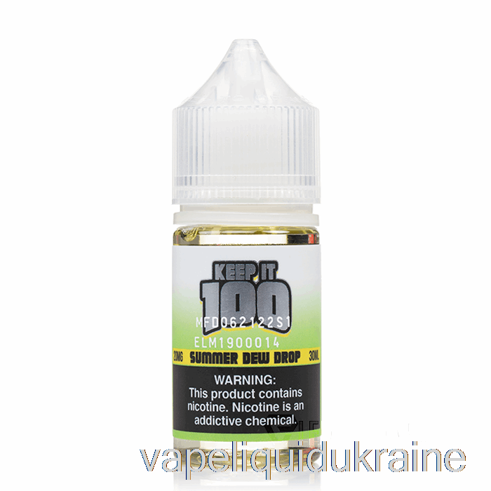 Vape Liquid Ukraine Summer Dew Drop - Keep It 100 SALTS - 30mL 30mg